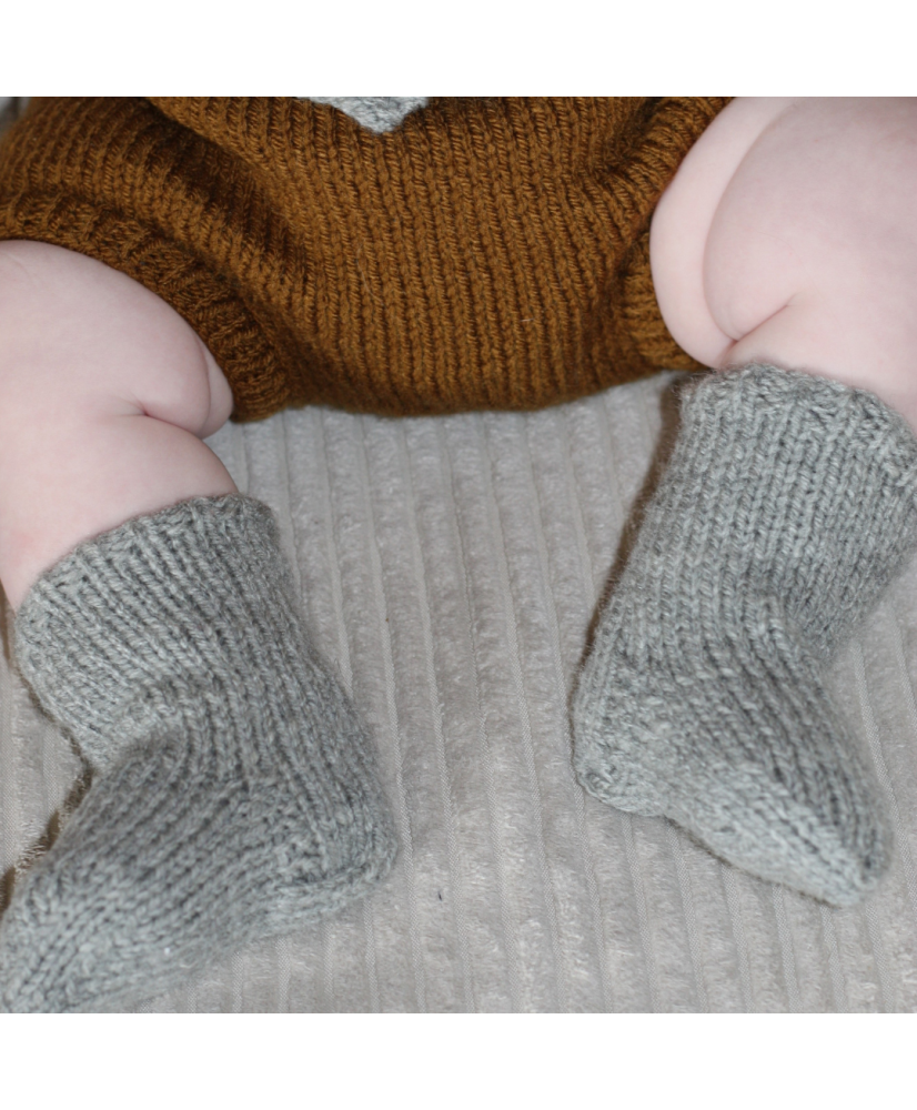 CHAUSSETTE BEBE TRICOT STONE