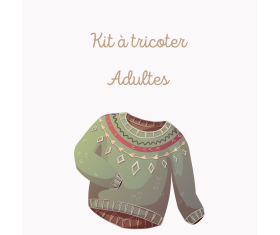 Kit à tricoter : adultes